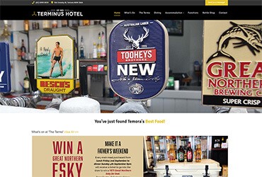 Terminus Hotel website
