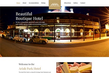 Ariah Park Hotel website